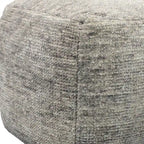 18 Pouf ottoman cube en laine grise
