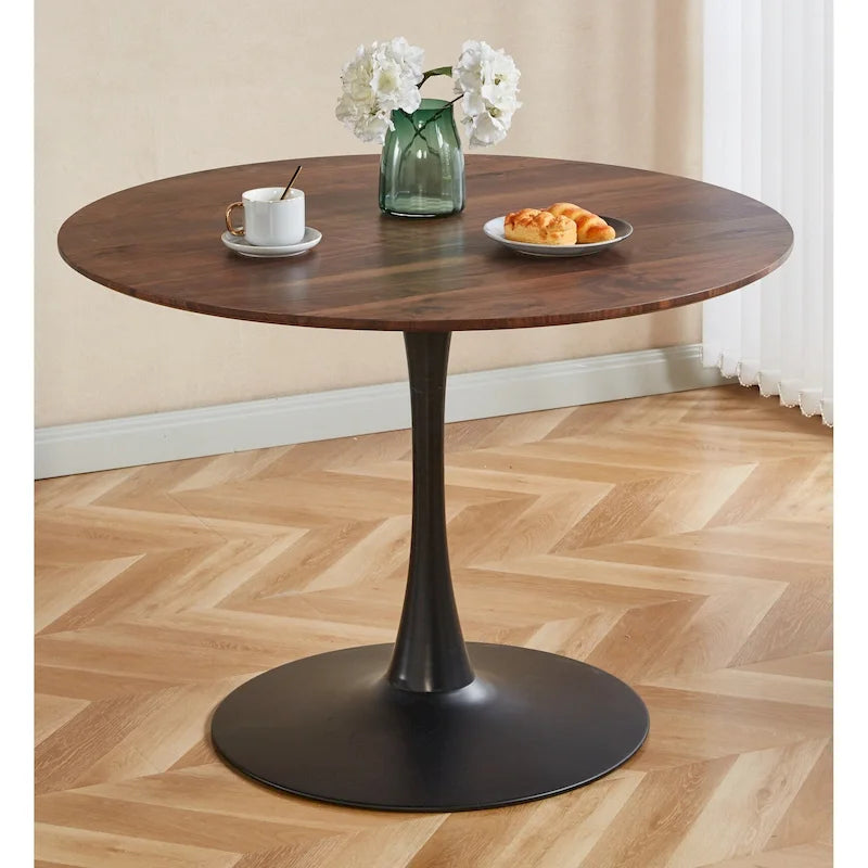 Table moderne avec plateau en MDF et pieds en métal pour les cuisines d'espaces réduits Utilisation multifonctionnelle et salon
