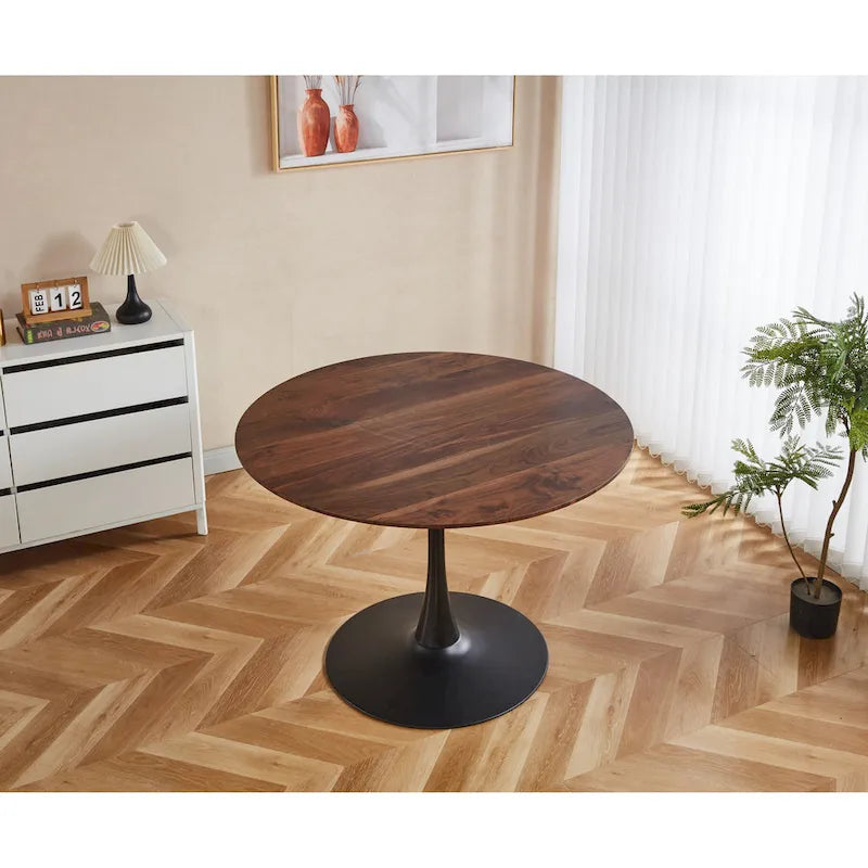 Table moderne avec plateau en MDF et pieds en métal pour les cuisines d'espaces réduits Utilisation multifonctionnelle et salon