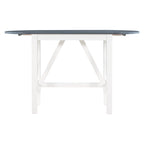 Ensemble de salle à manger de 3 pièces en bois, hauteur comptoir, avec table à rabat et 2 chaises