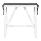 Ensemble de salle à manger de 3 pièces en bois, hauteur comptoir, avec table à rabat et 2 chaises