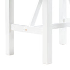 Ensemble de salle à manger de 3 pièces en bois, hauteur comptoir, avec table à rabat et 2 chaises