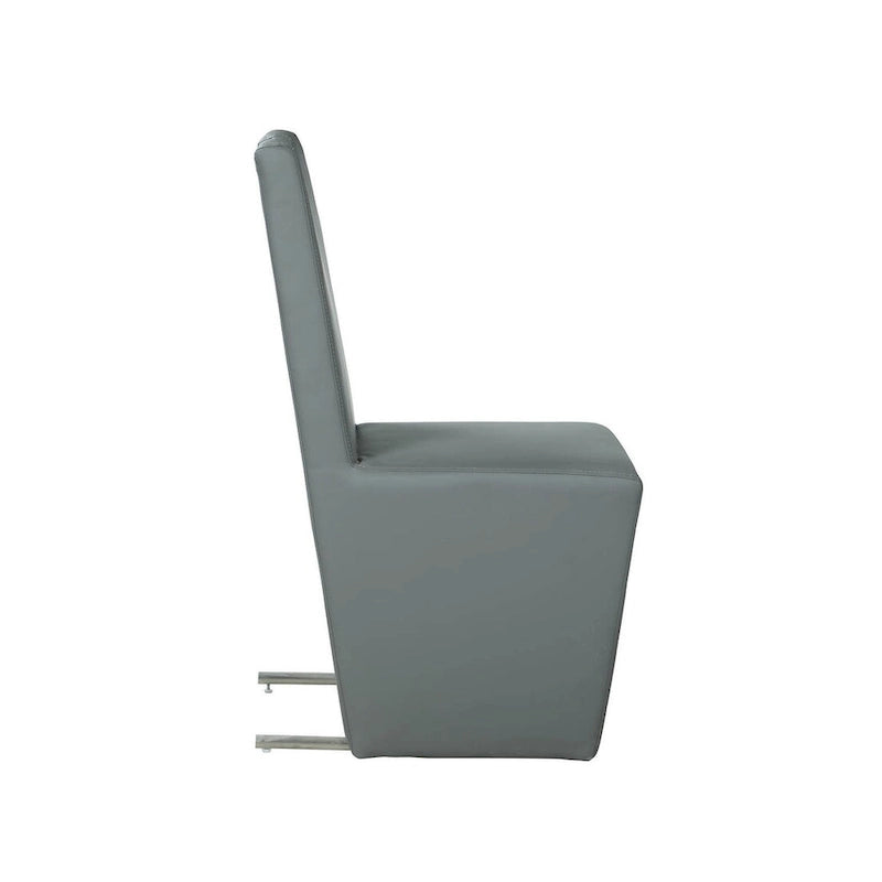 Chaise d'appoint Somette Eva rembourrée avec poignée arrière, lot de 2 - 20,9 x 18,5 x 39,4