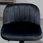 Tabourets de bar réglables en velours à hauteur de comptoir, tabouret de cuisine rembourré avec siège pivotant, structure en acier