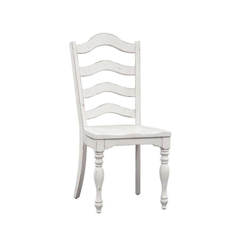 Magnolia Manor - Chaises de salle à manger à barreaux en blanc antique (lot de 2)