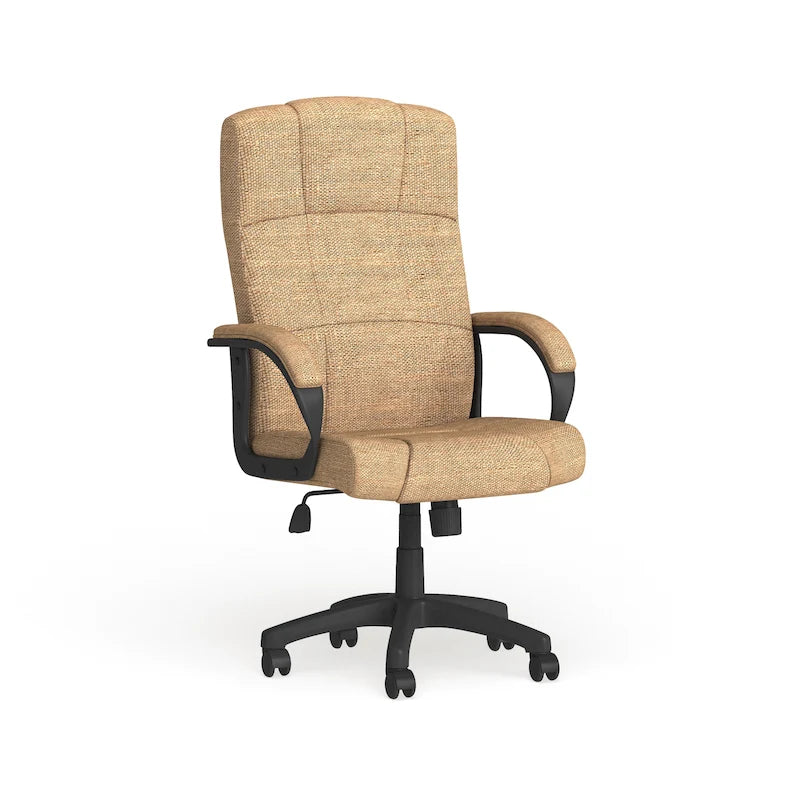 Fauteuil de bureau de direction en tissu à dossier haut