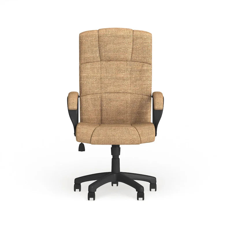 Fauteuil de bureau de direction en tissu à dossier haut