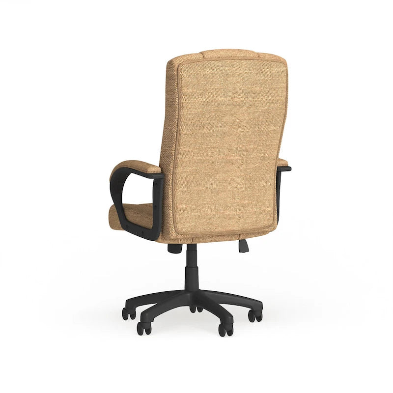 Fauteuil de bureau de direction en tissu à dossier haut