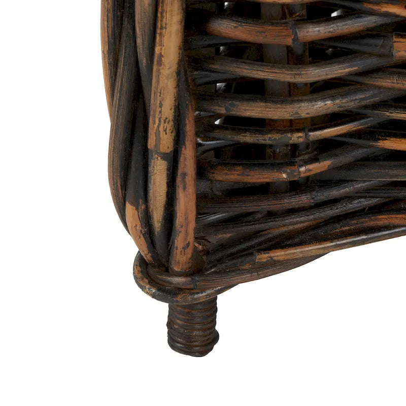 Fauteuil de club Styliani en rotin naturel - 27,5 x 27,5 x 35,5 - 28Lx28Px36H