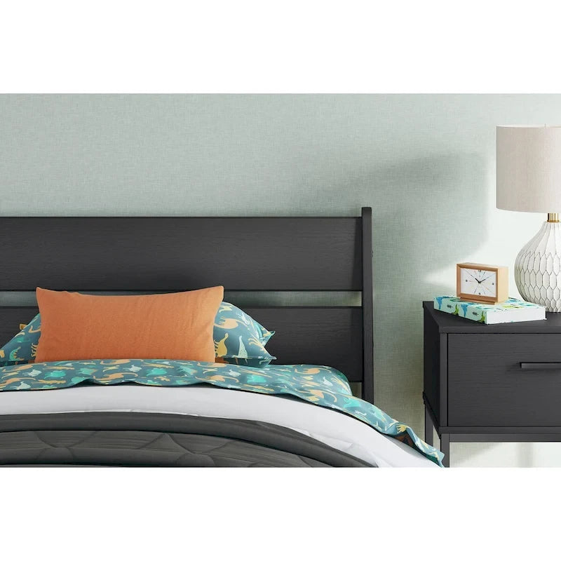 Signature Design by Ashley Socalle Black Panel Headboard with Dresser and Nightstand
