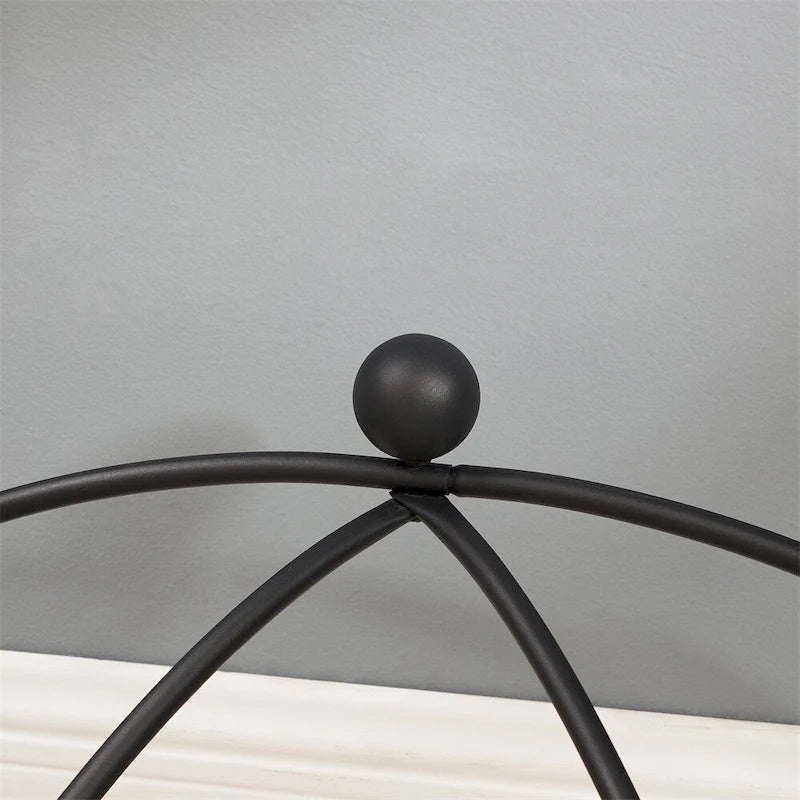 Table basse en verre trempé avec cadre en métal