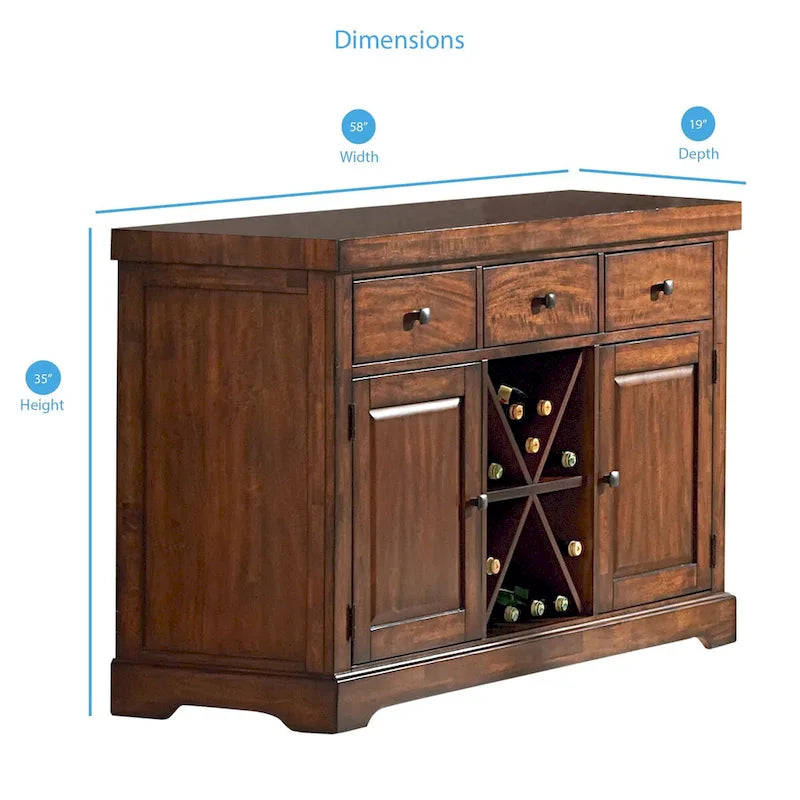 Denver, buffet 3 tiroirs