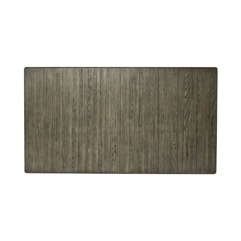 Table à pieds rectangulaires Cottage Lane blanc antique et gris patiné