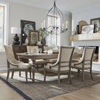 Ensemble de table à tréteaux taupe poussiéreux de style ferme americana avec chaises de salle à manger, diverses options